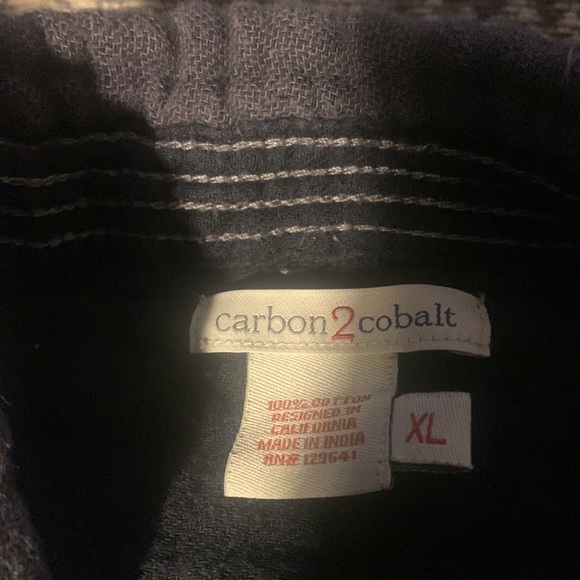 Carbon 2 Cobalt Cotton Woven Buttondown Shirt - Picture 4 of 5